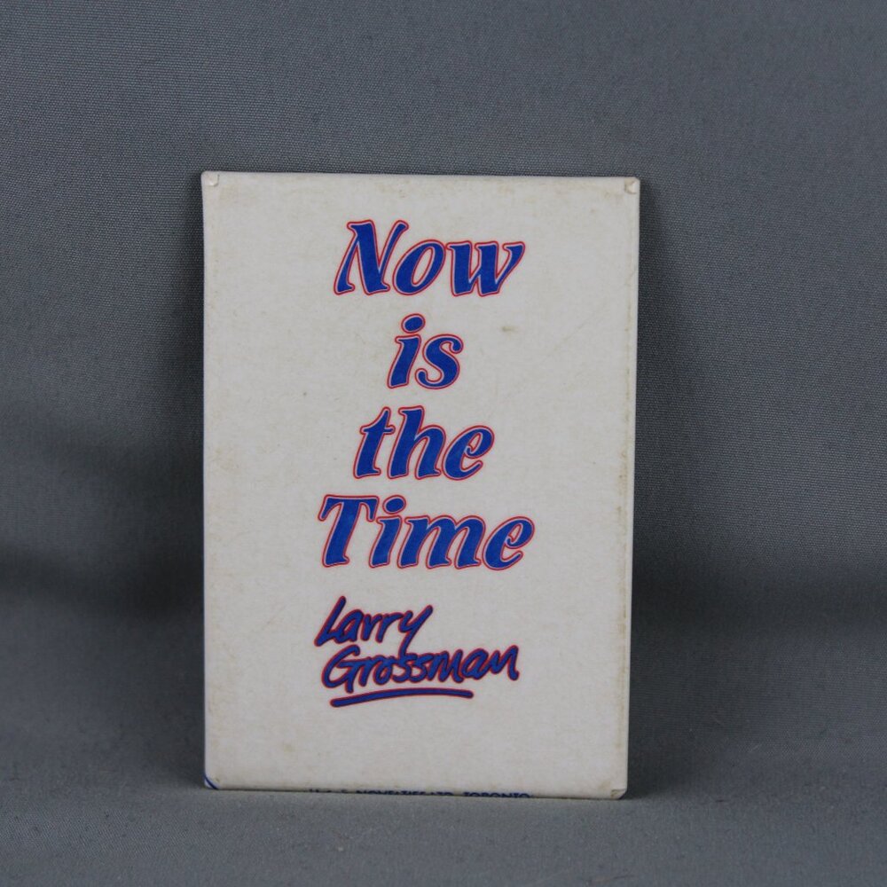 Vintage Canadian Political Pin - Now is the Time Larry Grossman - Celluloid Pin - Picture 3 of 3
